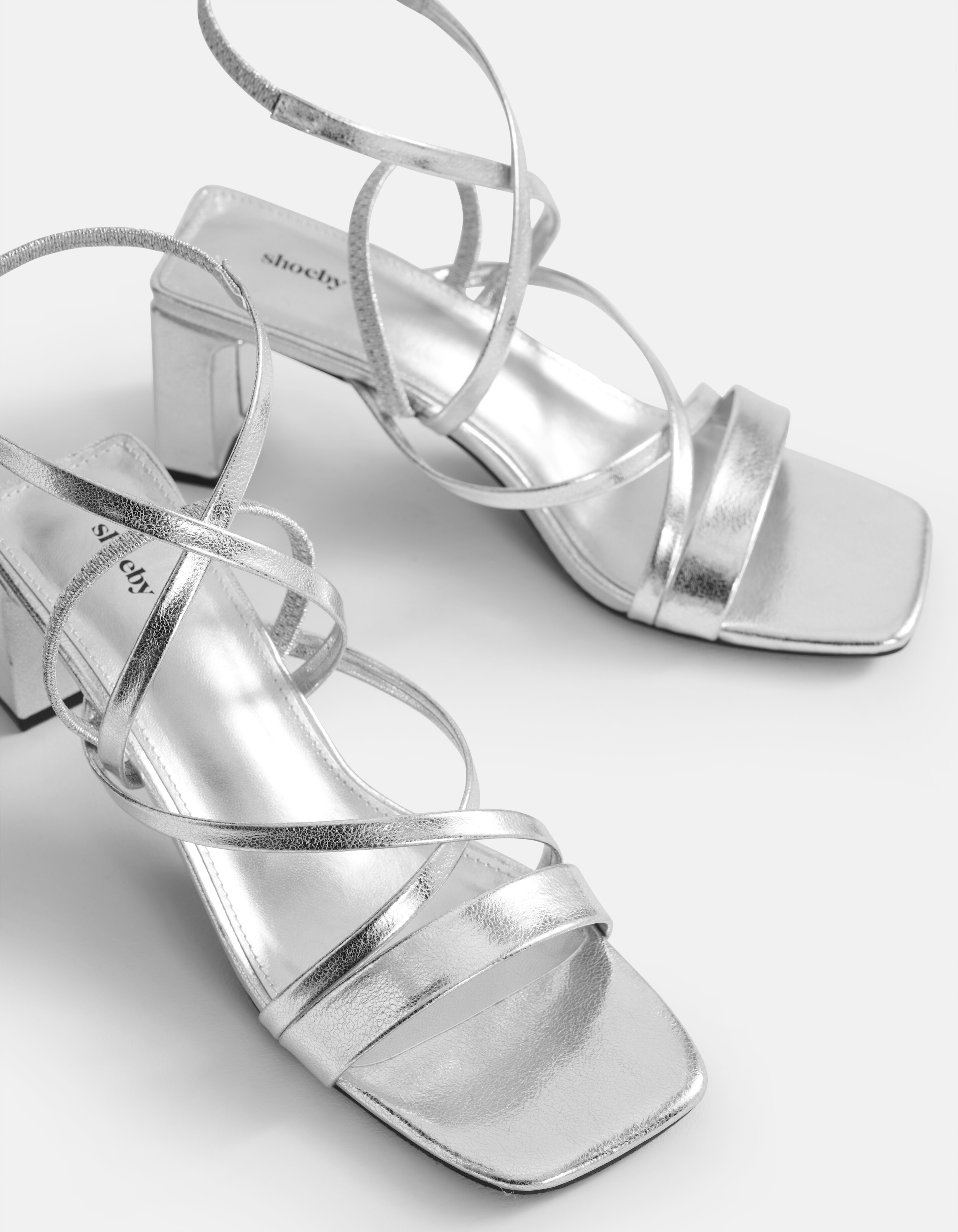 Sandalen Met Hak Zilver SHOEBY SHOES