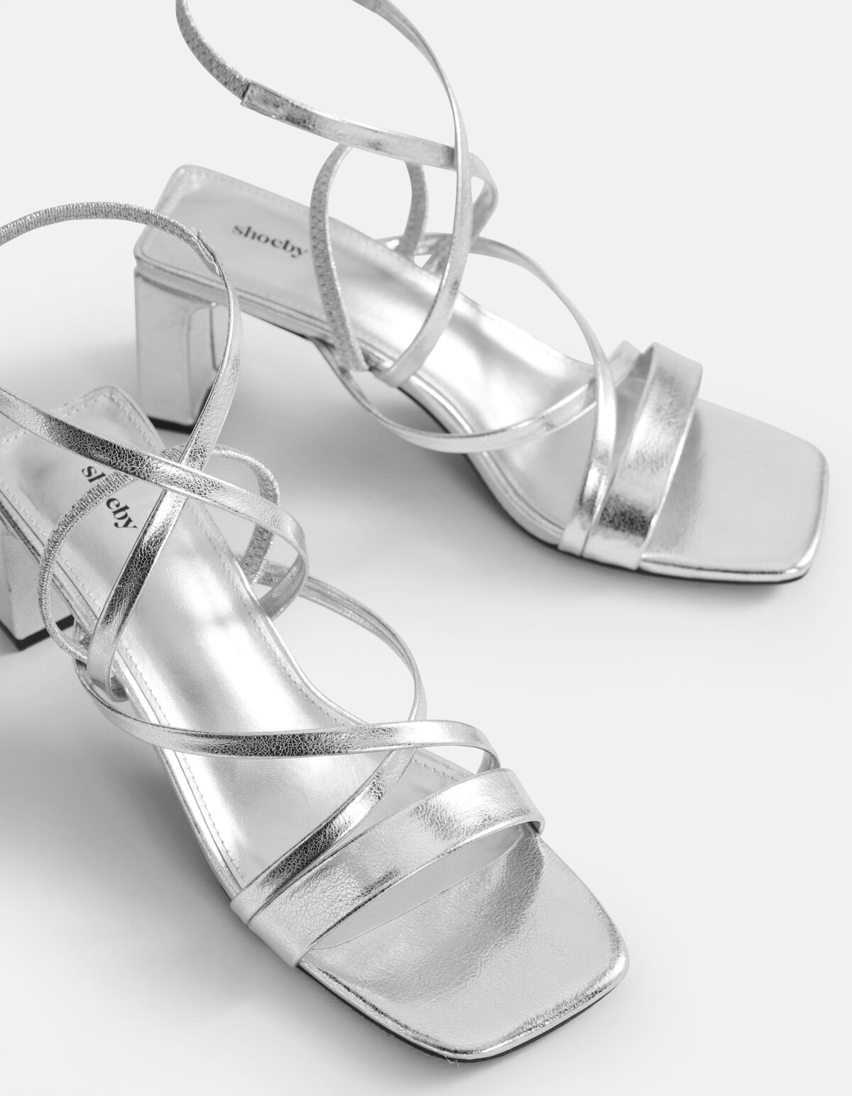 Sandalen Met Hak Zilver SHOEBY SHOES