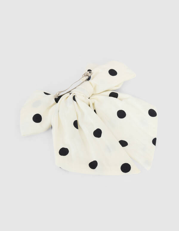 Strik Polkadot Clip Gebroken Wit SHOEBY ACCESSOIRES