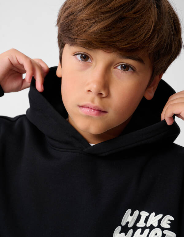 Like Hike Artwork Hoodie Zwart SHOEBY BOYS