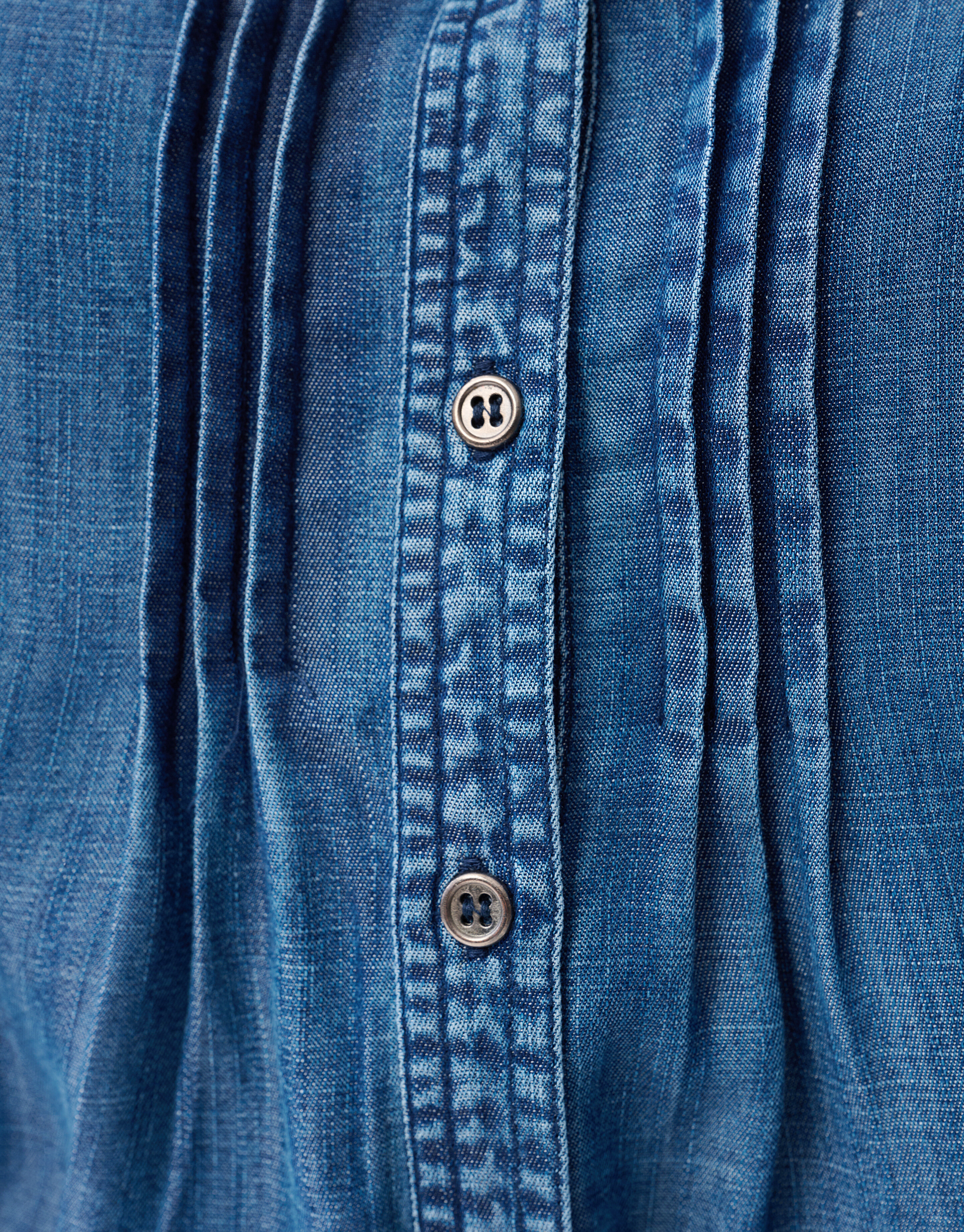 Pintuck Embroidery Blouse Blauw By Mieke SHOEBY WOMEN