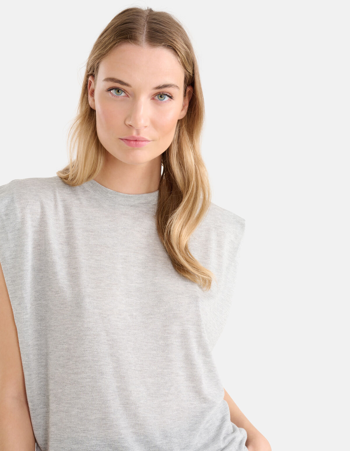 Glitter T-shirt Grijs SHOEBY WOMEN