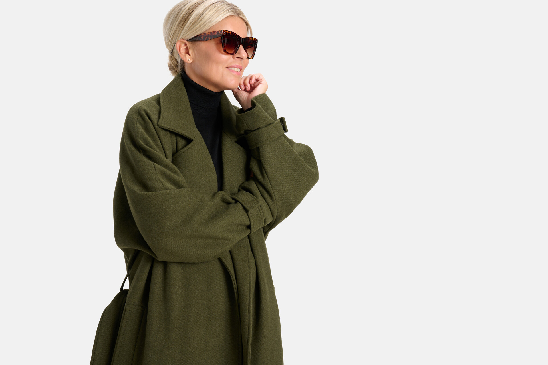 Mantel Jas Donkergroen By Lonneke SHOEBY WOMEN