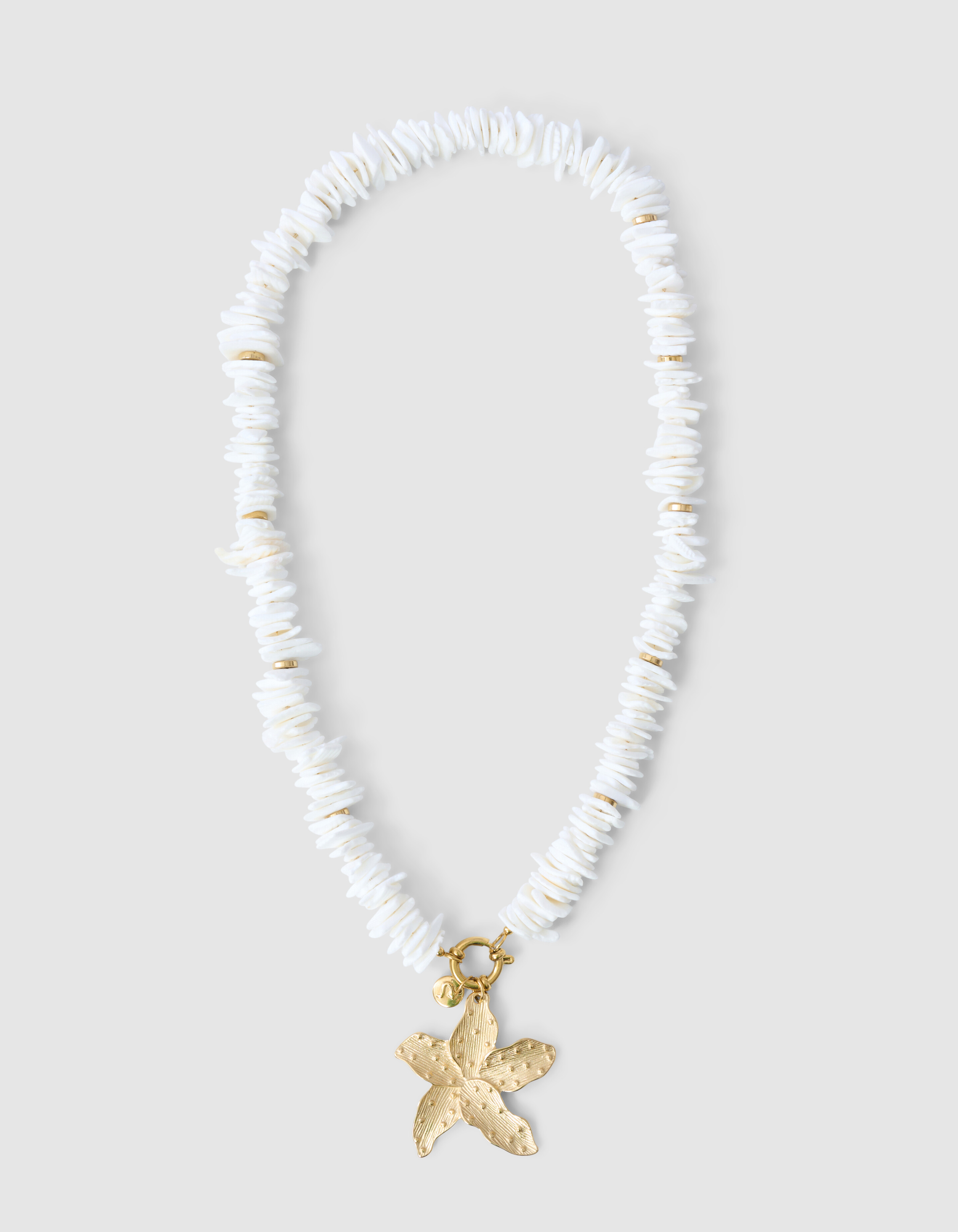 Shell Flower Ketting Gebroken Wit SHOEBY ACCESSOIRES