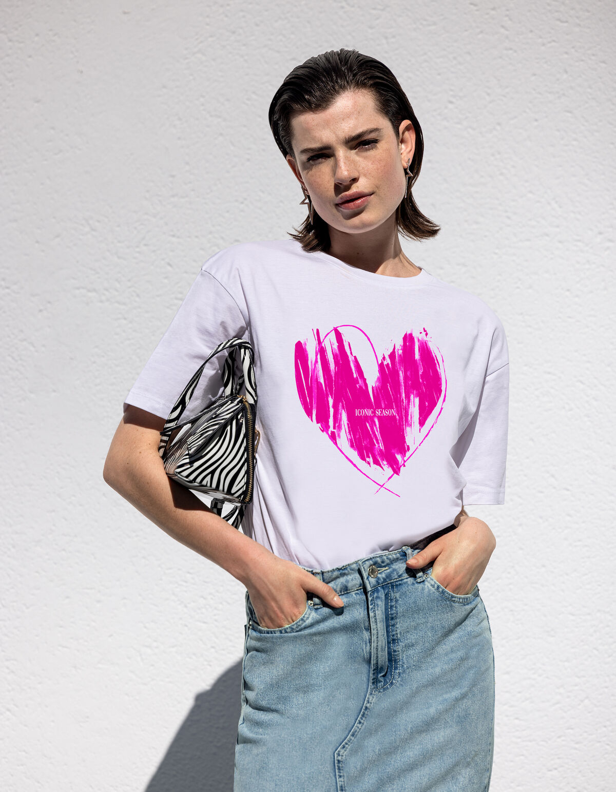 Artwork T-shirt Roze SHOEBY WOMEN