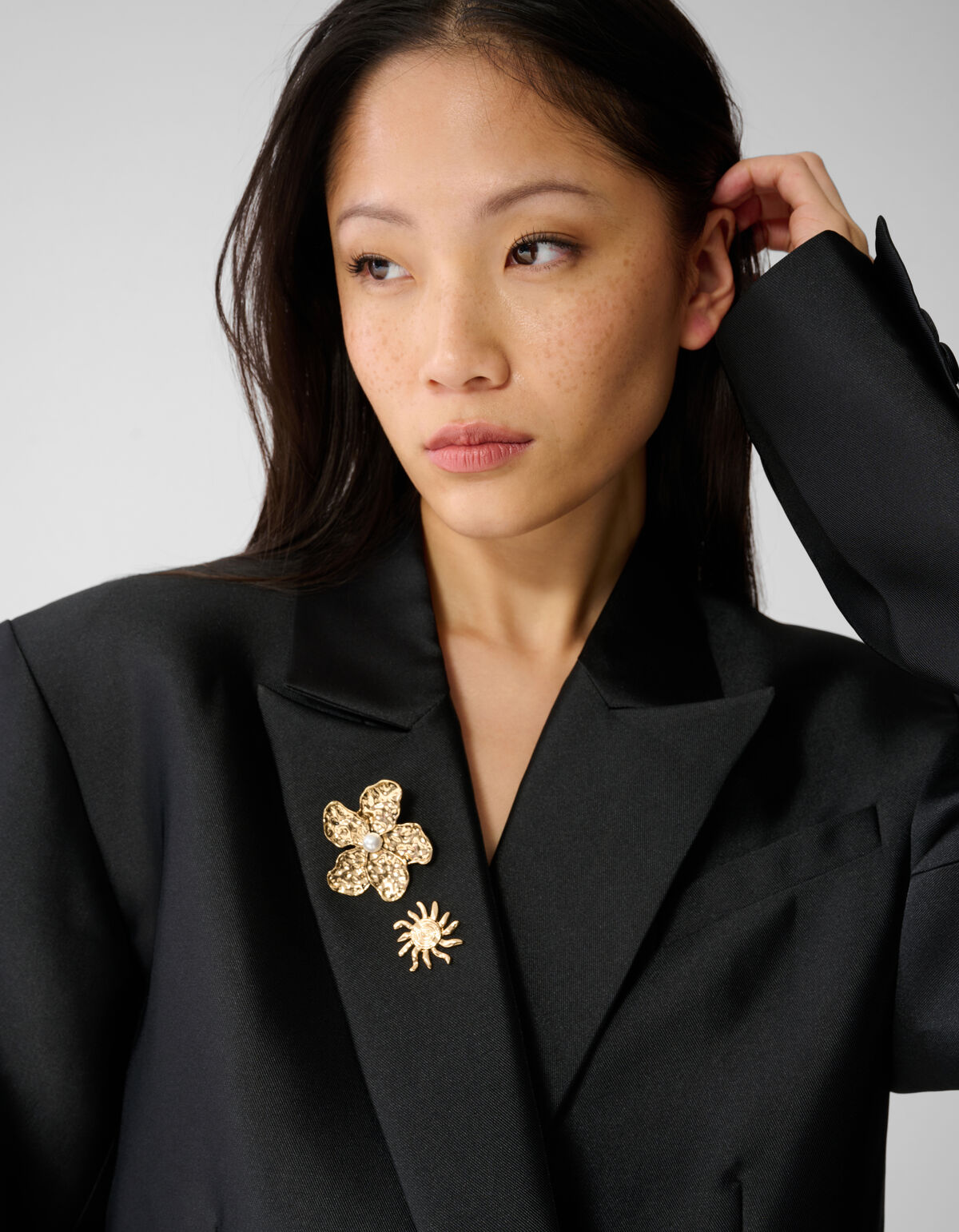 Hammerd Flower/Sun Broche Set Goud SHOEBY ACCESSOIRES