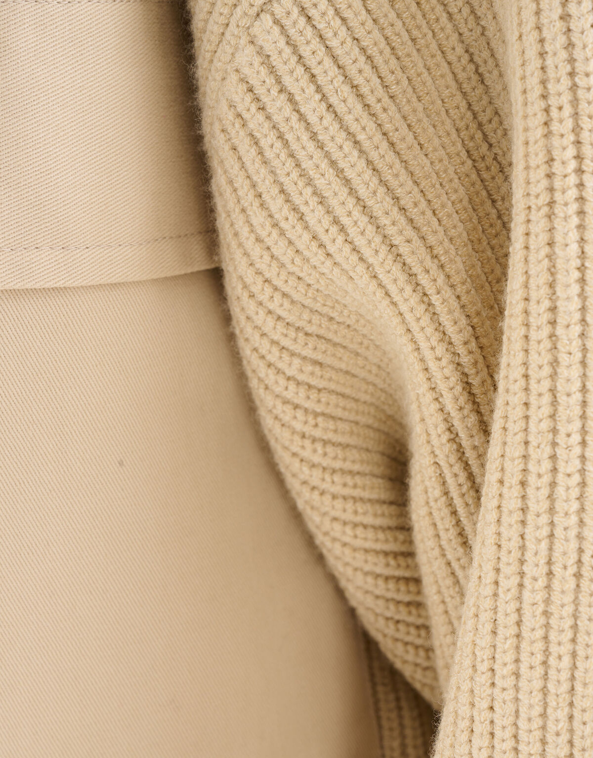 Cargo Gebreide Trui Beige SHOEBY WOMEN