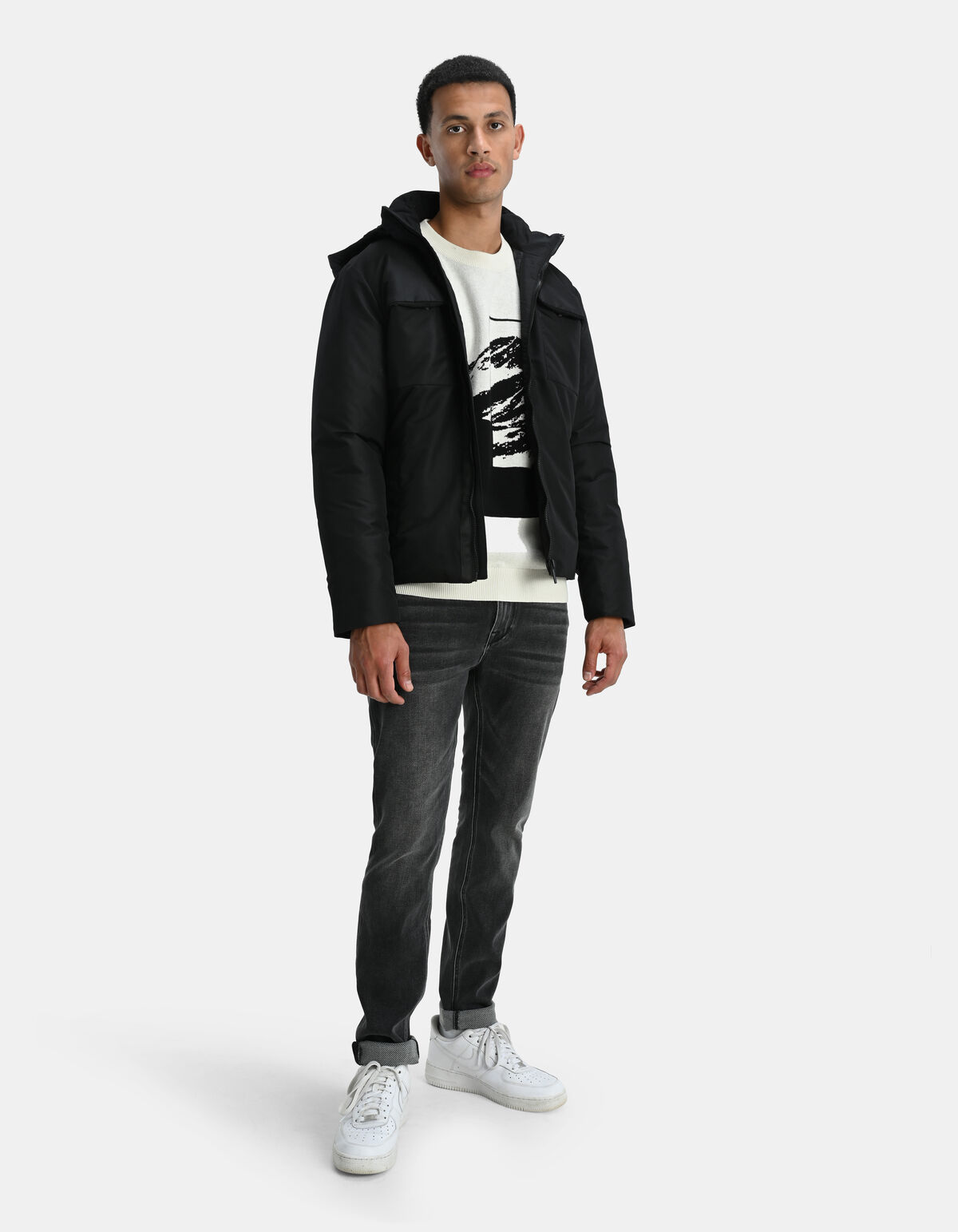 Tech Jas Zwart SHOEBY MEN