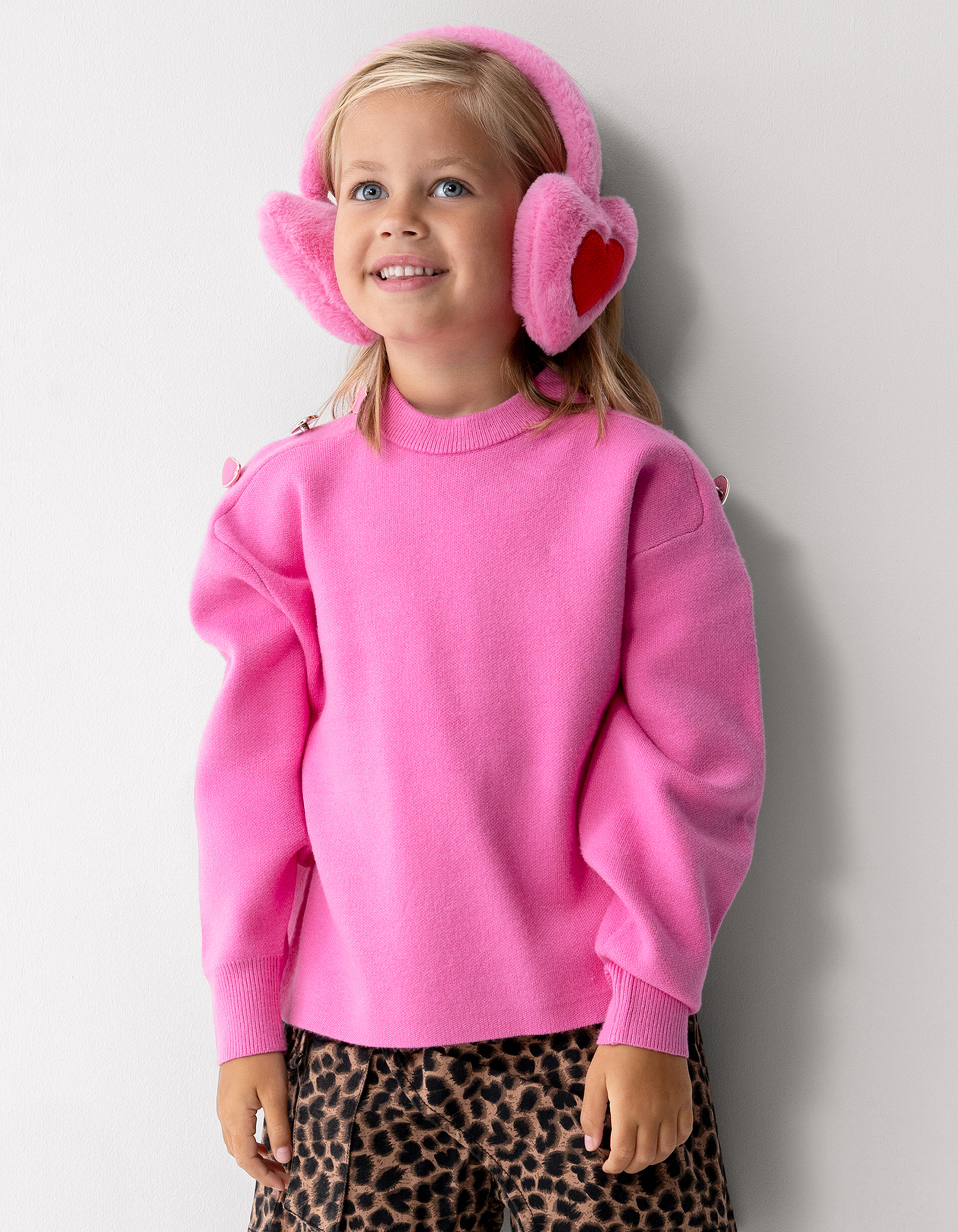 Button Trui Roze SHOEBY GIRLS