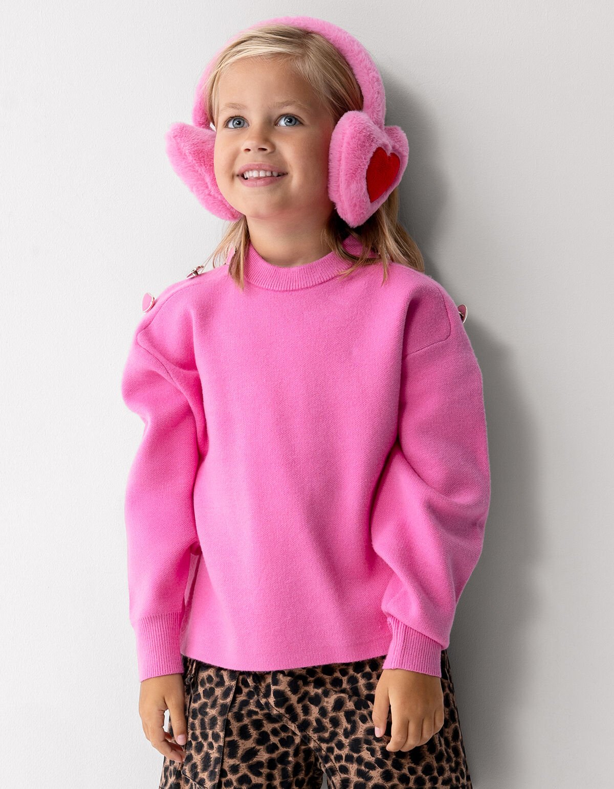 Button Trui Roze SHOEBY GIRLS