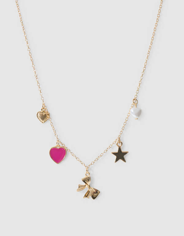Love Charm Ketting Goud SHOEBY ACCESSOIRES