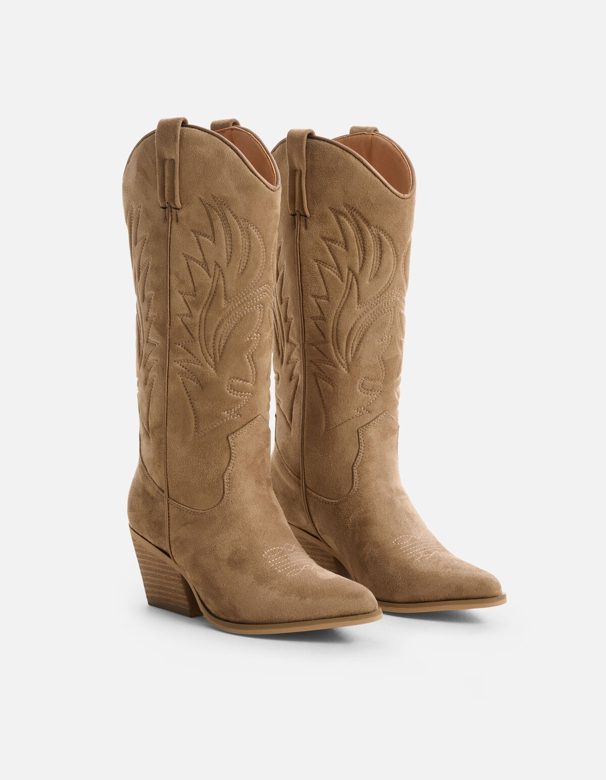 Middelhoge Cowboy Laarzen Taupe SHOEBY SHOES