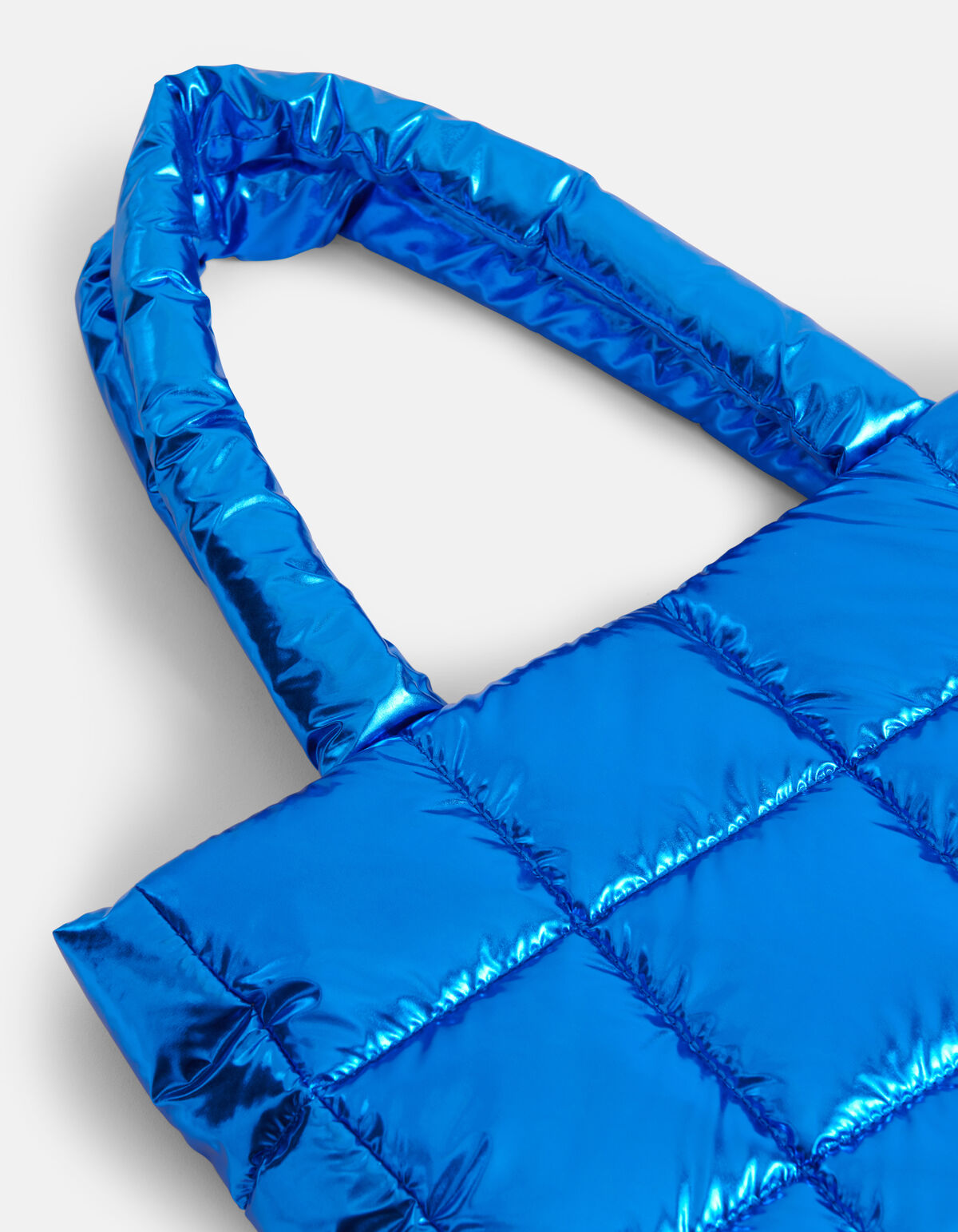 Metallic Shopper Blauw SHOEBY ACCESSOIRES