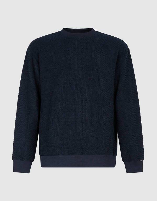 Soft Block Sweater Donkerblauw SHOEBY MEN