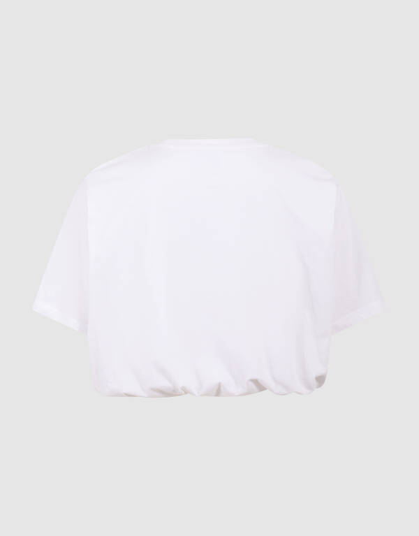 Oversized Balloon T-shirt Wit SHOEBY WOMEN
