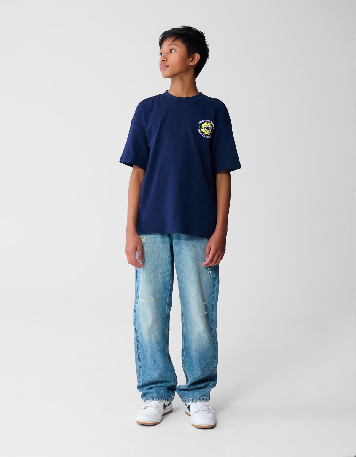 Rythm Artwork T-shirt Donkerblauw SHOEBY BOYS