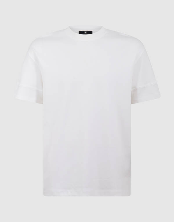 Minimalistisch T-shirt Wit SHOEBY MEN
