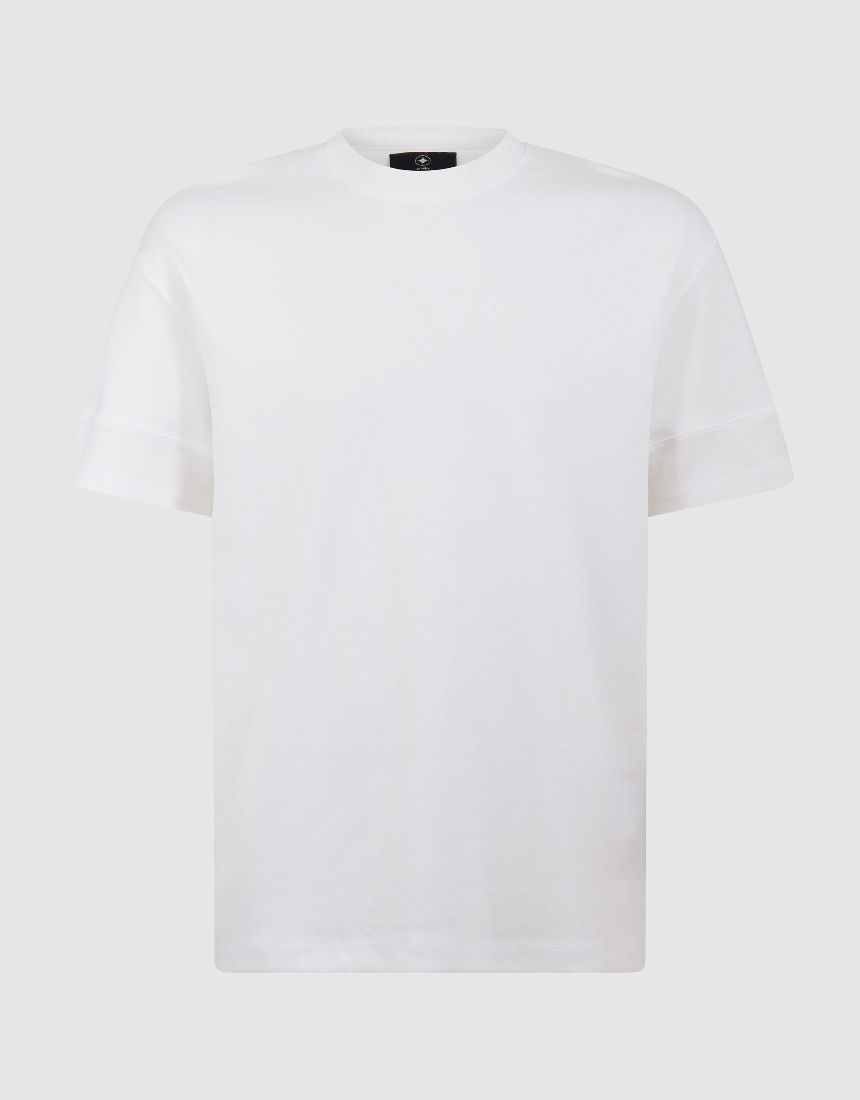 Minimalistisch T-shirt Wit SHOEBY MEN