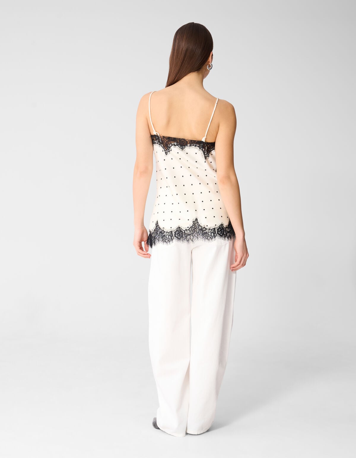 Polkadot Top Gebroken Wit By Monica SHOEBY WOMEN