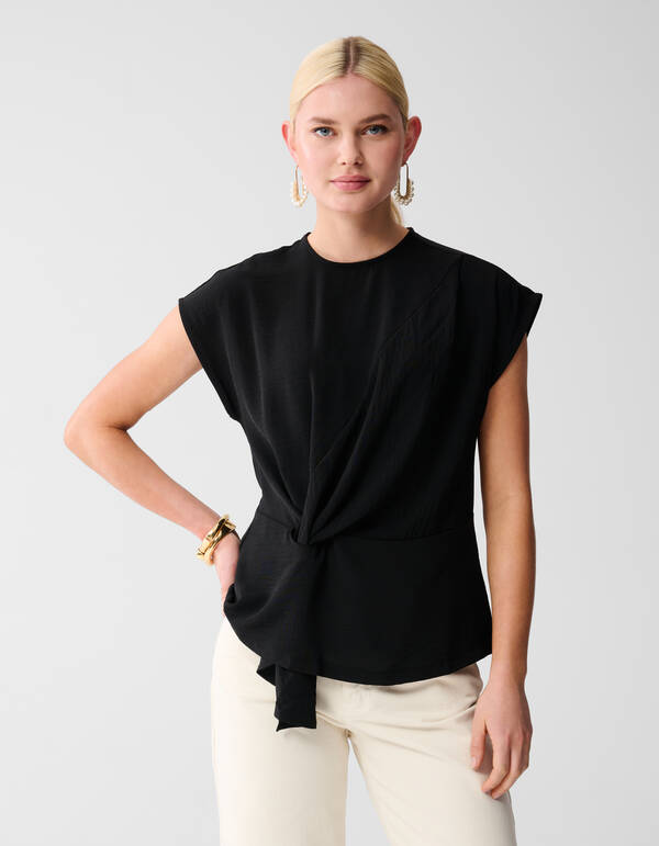 Knoop Twist Top Zwart SHOEBY WOMEN