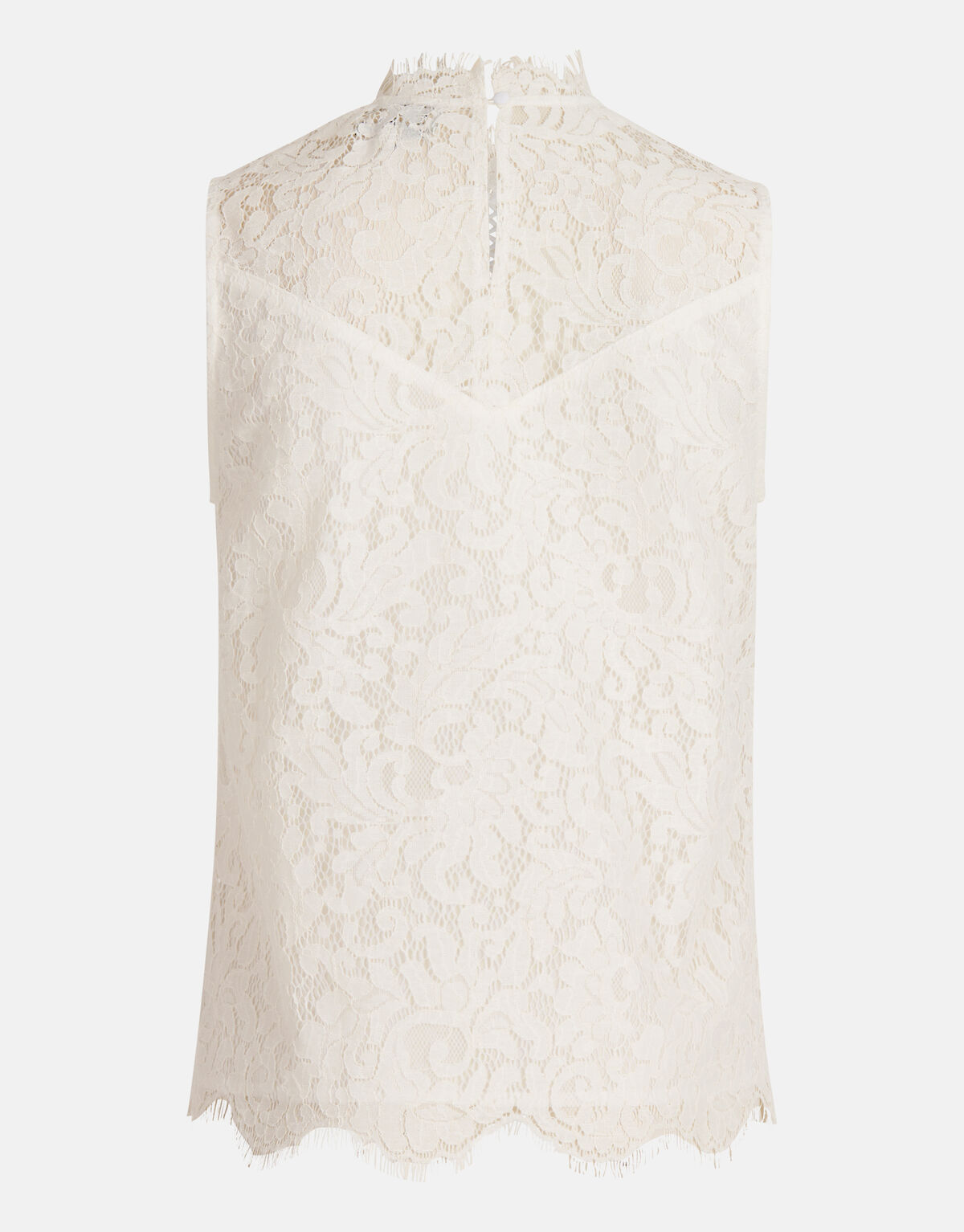 Kanten Top Gebroken Wit SHOEBY WOMEN