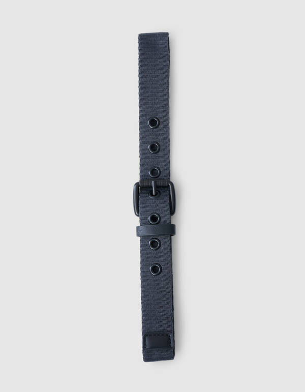 Basis Canvas Riem Donkergrijs SHOEBY ACCESSOIRES