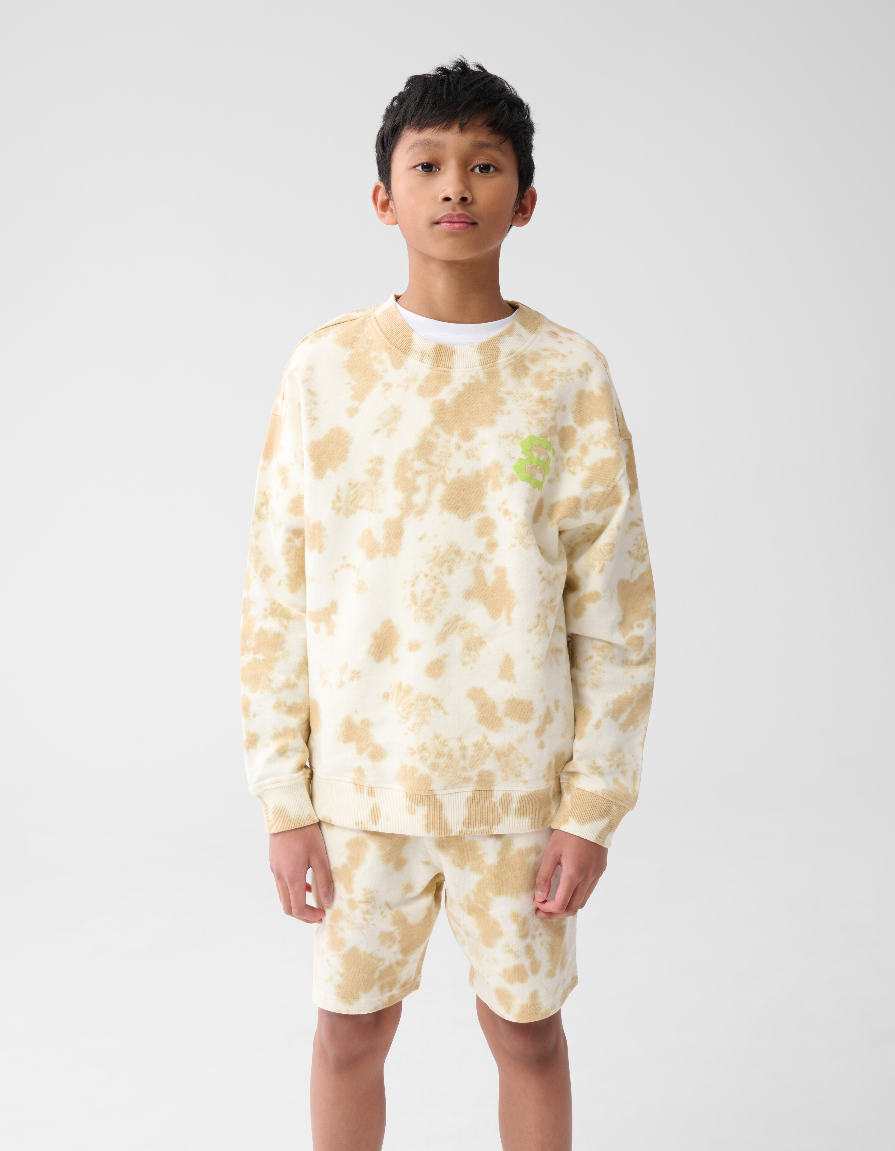 Tie Dye Sweater Gebroken Wit SHOEBY BOYS