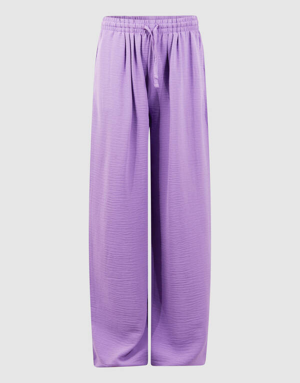 Twist Wide Leg Broek Paars SHOEBY GIRLS