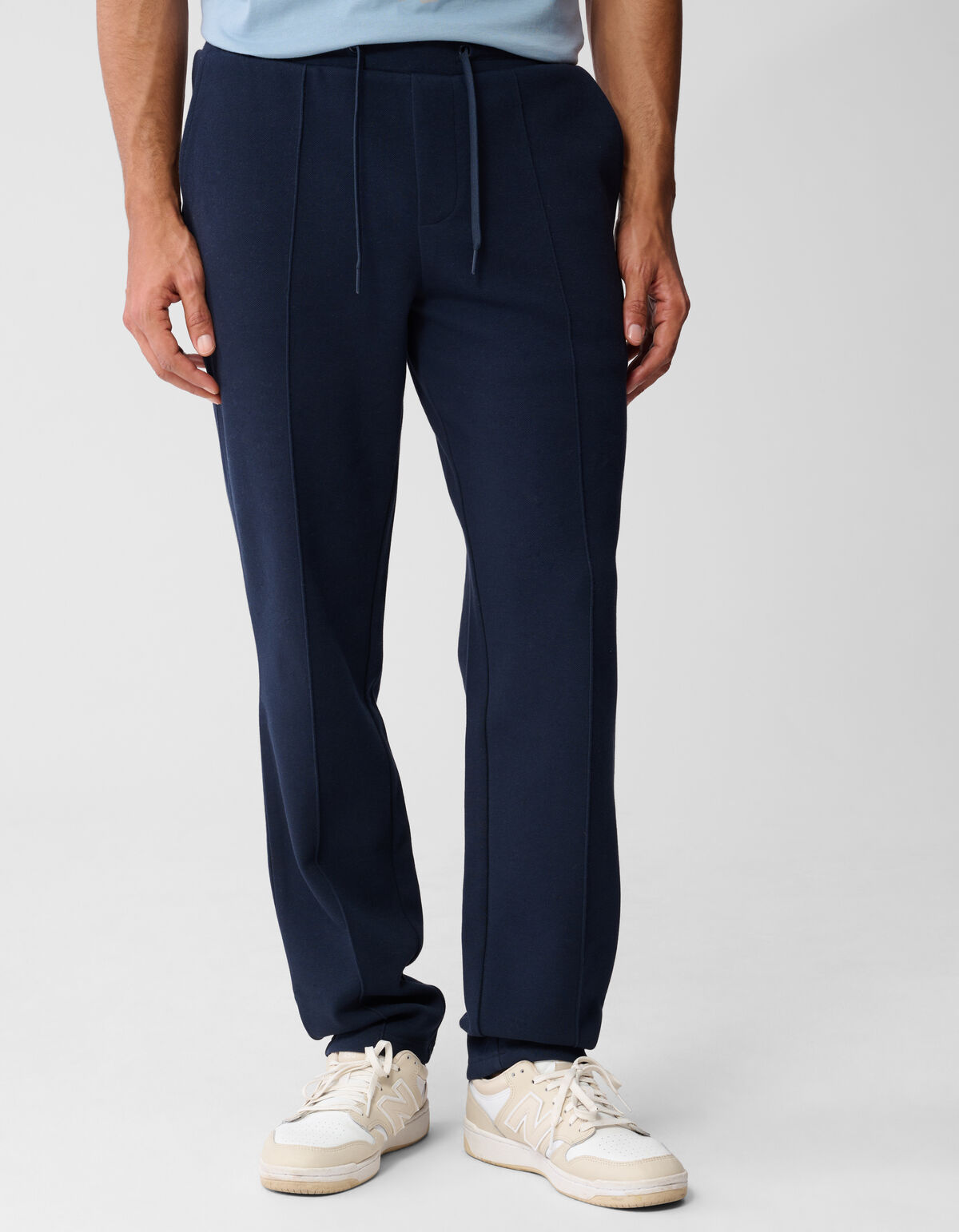 Pique Regular Fit Broek Donkerblauw SHOEBY MEN