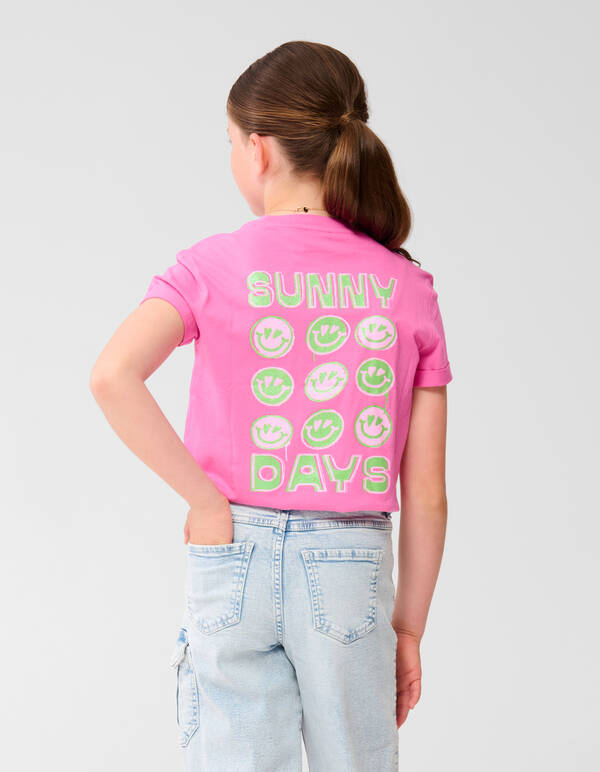Sunny Artwork T-shirt Roze SHOEBY GIRLS