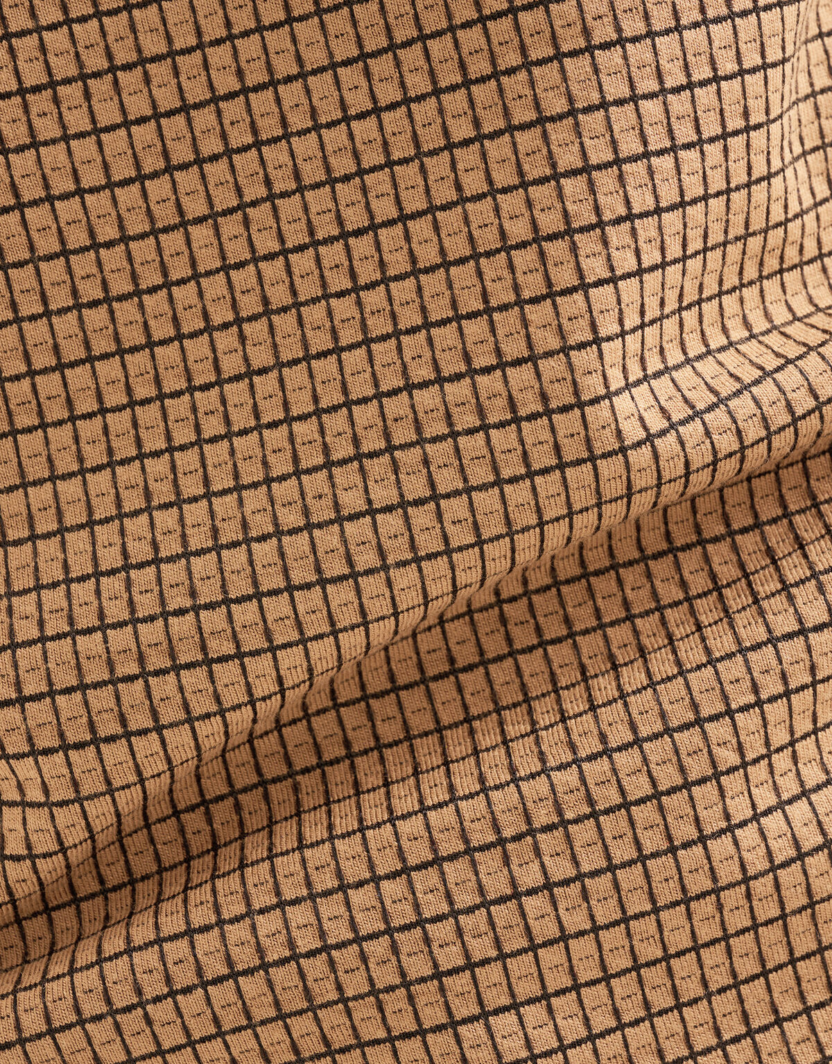 Contrast Lange Mouwen T-shirt Bruin SHOEBY MEN