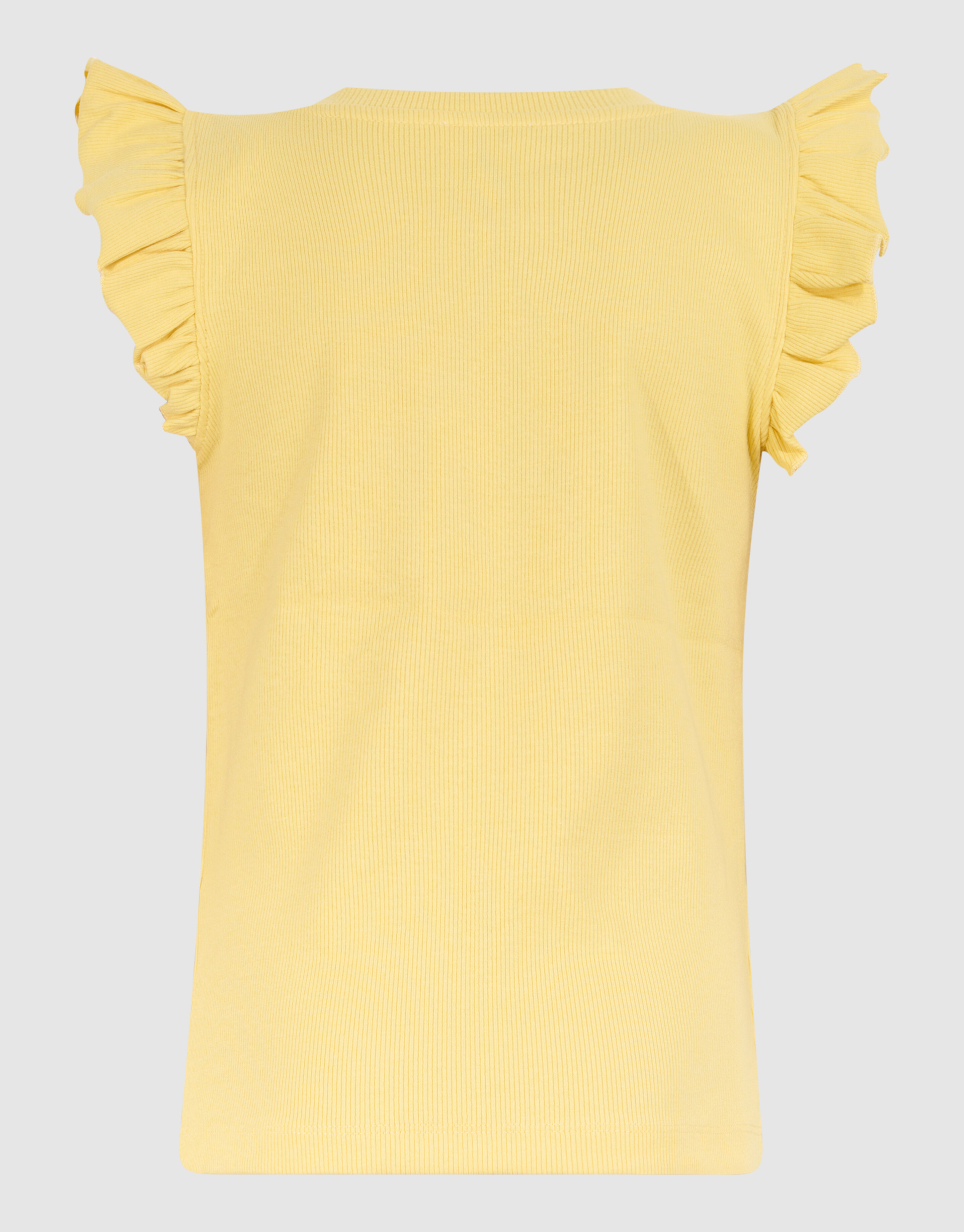 Ruffle Rib Top Lichtgeel SHOEBY GIRLS