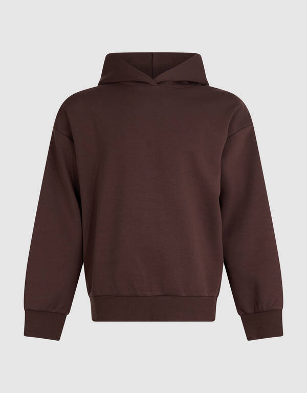 Interlock Hoodie Donkerbruin SHOEBY MEN