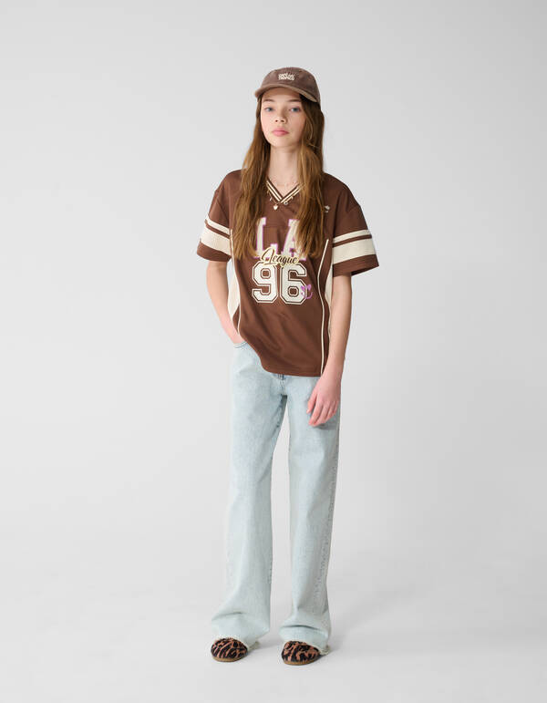 Baseball Artwork T-shirt Bruin SHOEBY GIRLS