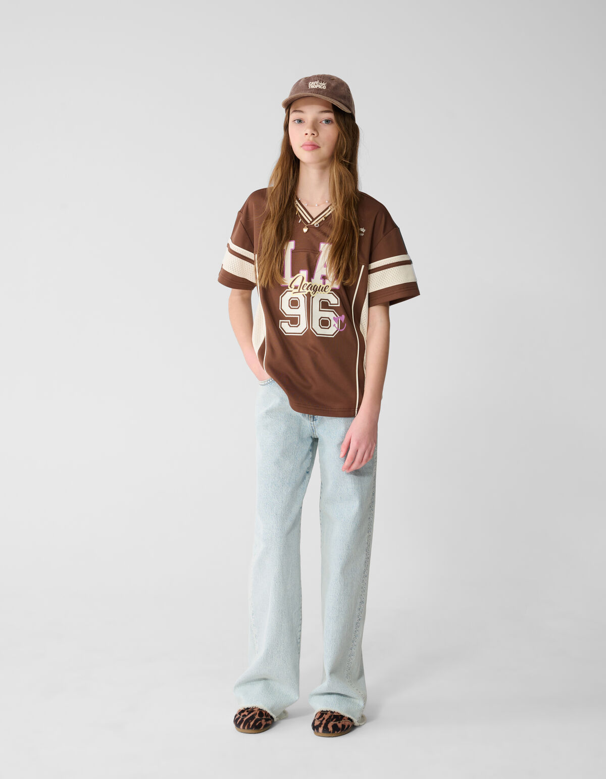 Baseball Artwork T-shirt Bruin SHOEBY GIRLS