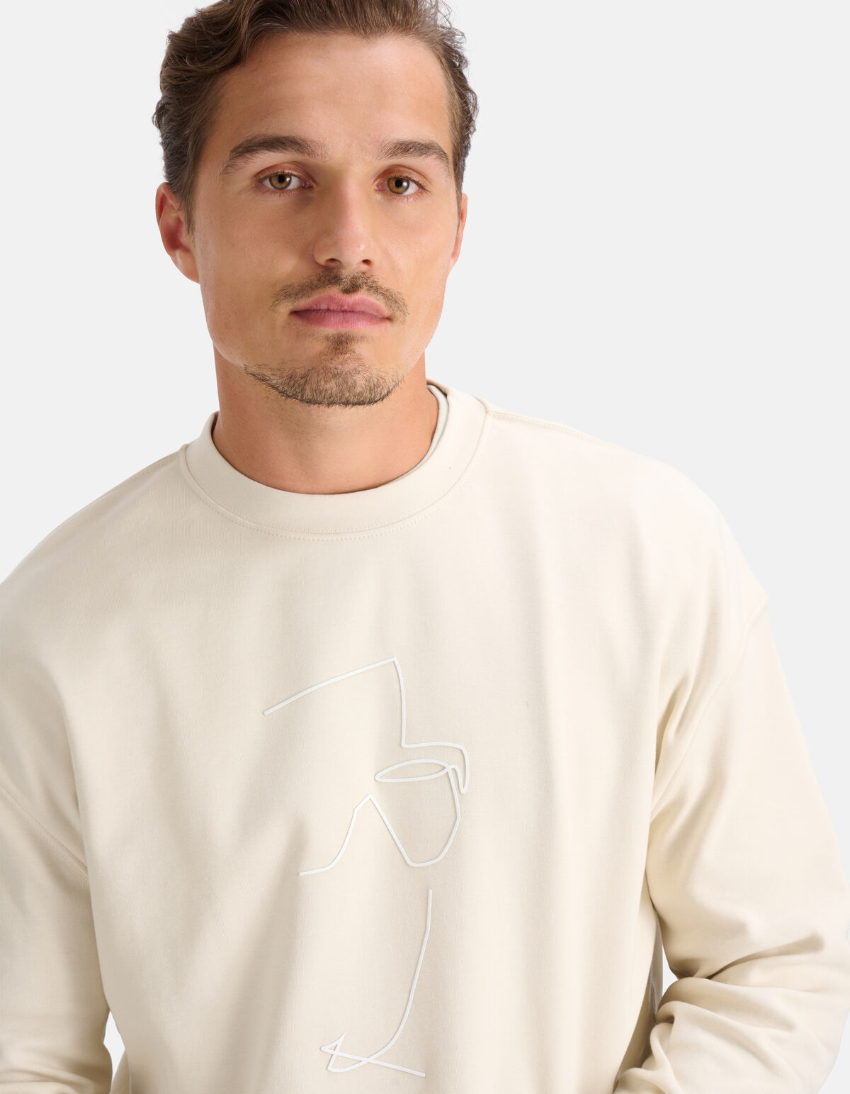 Crewneck Sweater Gebroken Wit SHOEBY MEN