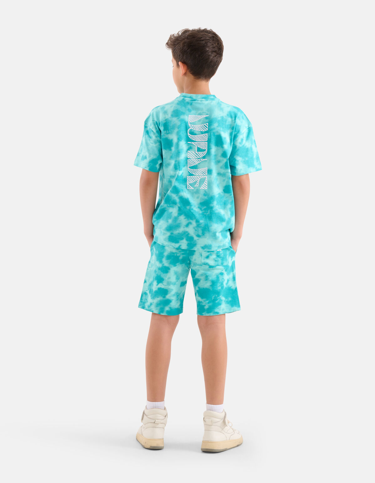 Tie Dye T-shirt Blauw SHOEBY BOYS