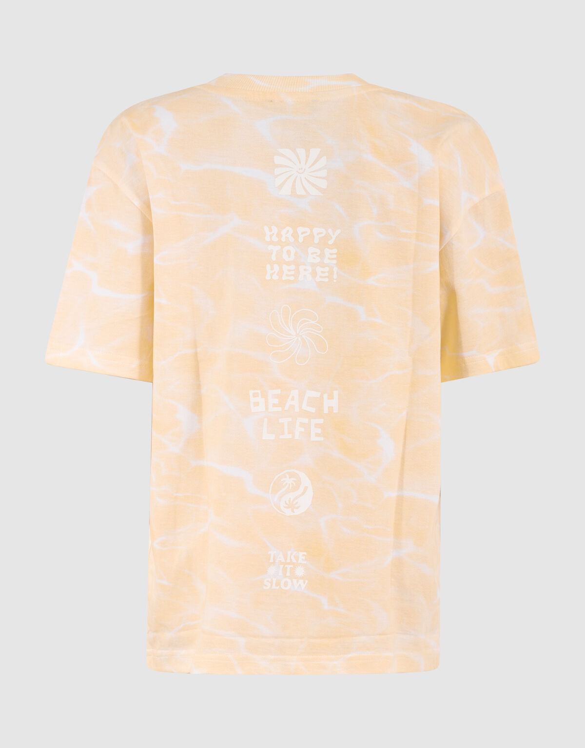 Bleached T-shirt Oranje SHOEBY BOYS