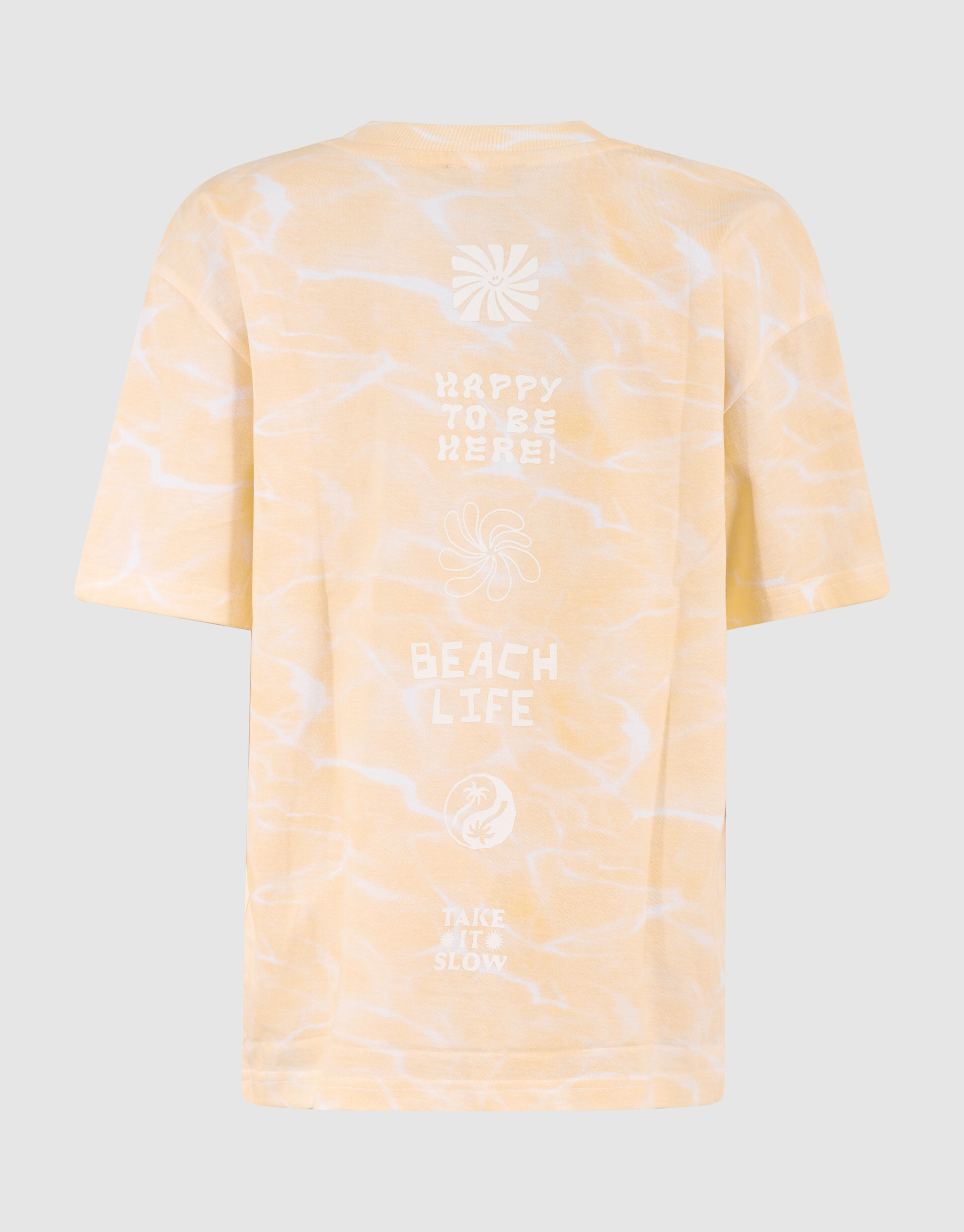 Bleached T-shirt Oranje SHOEBY BOYS