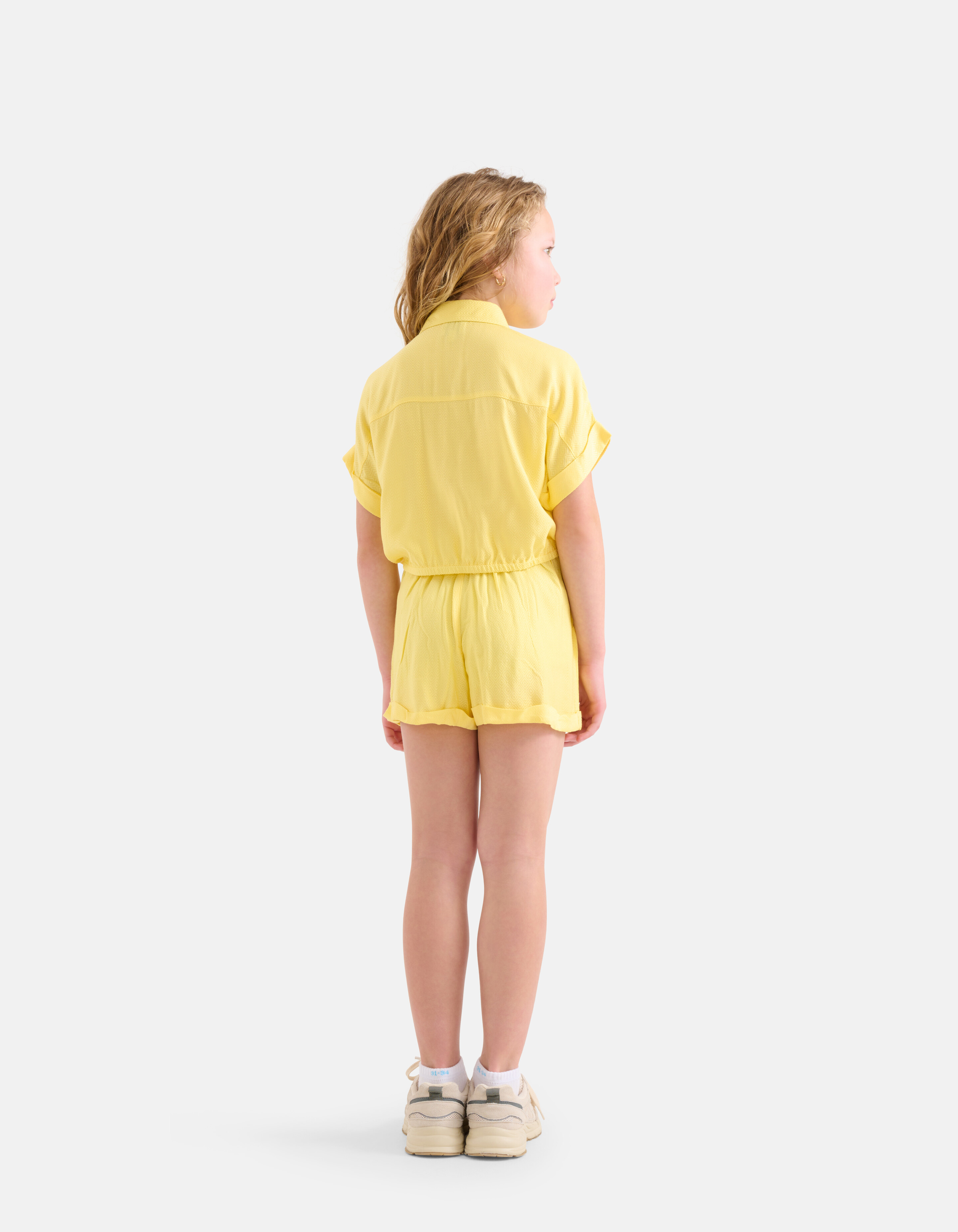 Jacquard Blouse Geel SHOEBY GIRLS