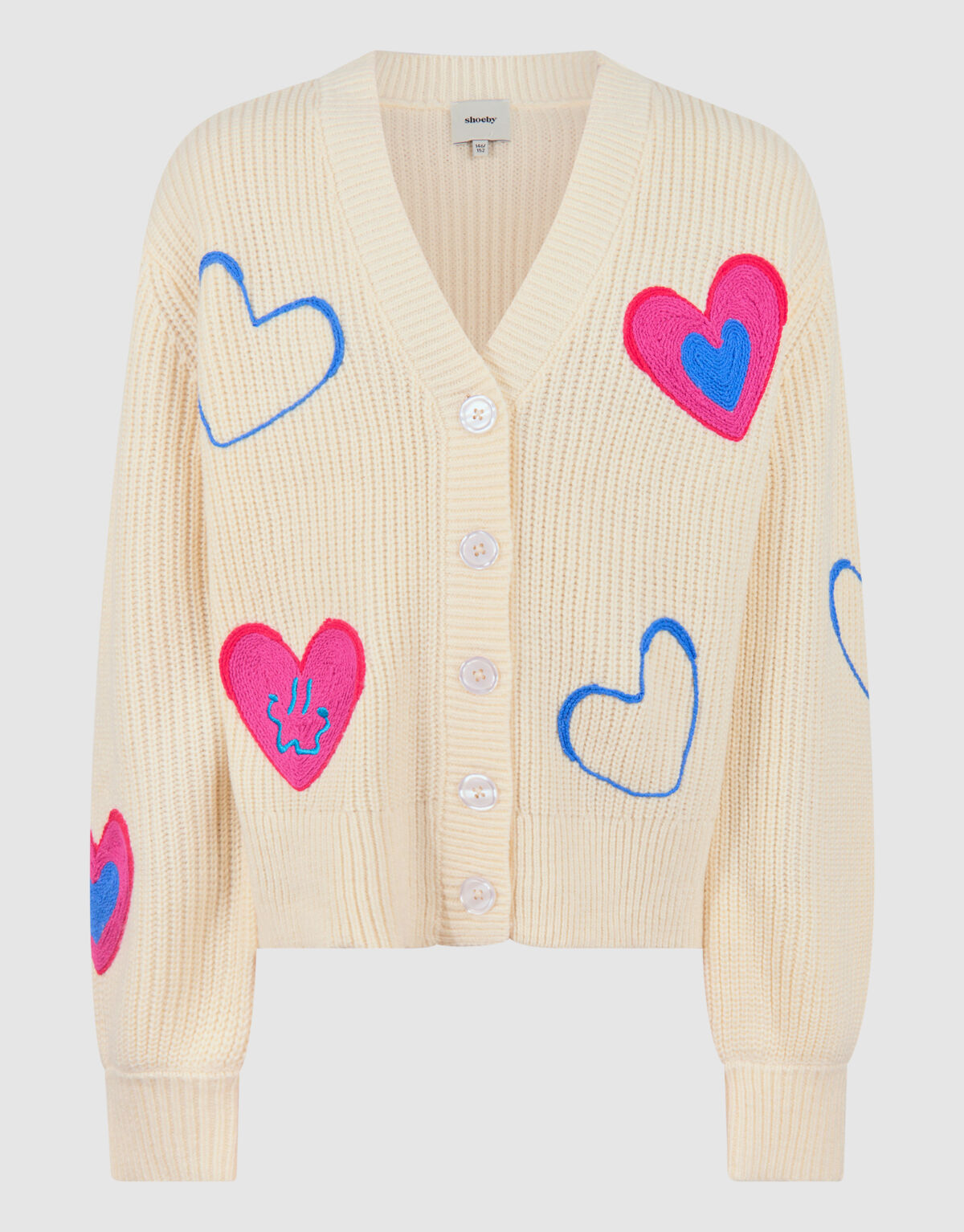 Heart Vest Gebroken Wit SHOEBY GIRLS