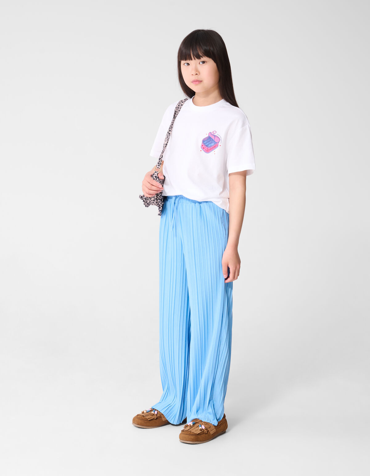 Sardines Artwork T-shirt Wit SHOEBY GIRLS