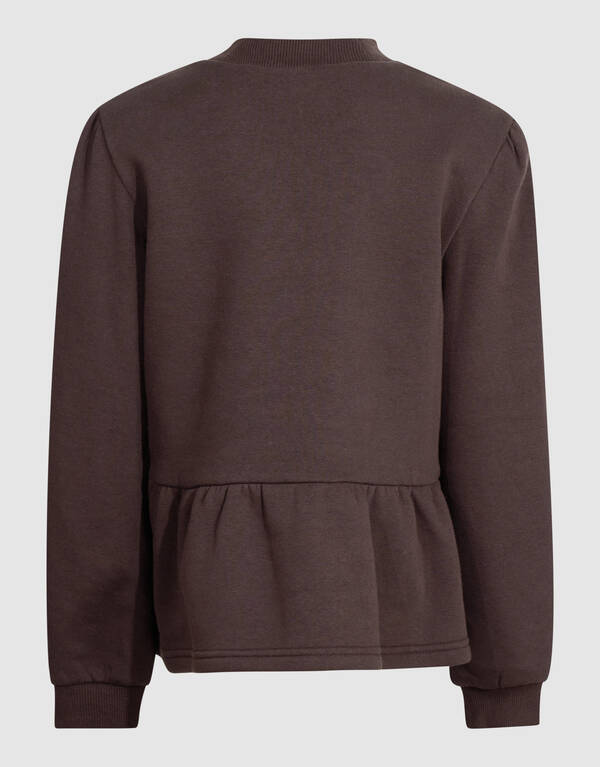Sporty Sweater Donkerbruin SHOEBY BOYS