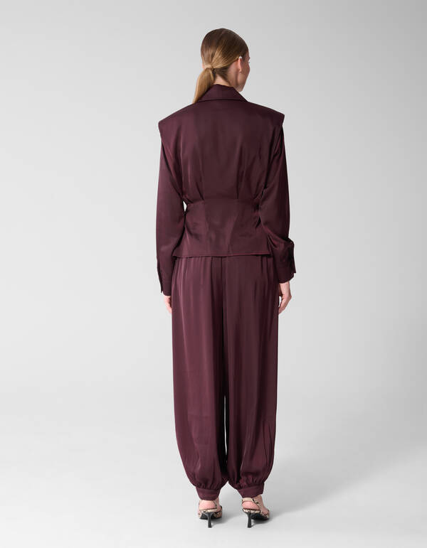 Getailleerde Blouse Donkerrood By Mieke SHOEBY WOMEN