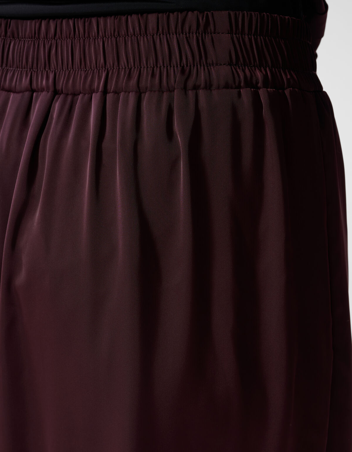 Satijnen Balloon Fit Broek Donkerrood By Mieke SHOEBY WOMEN