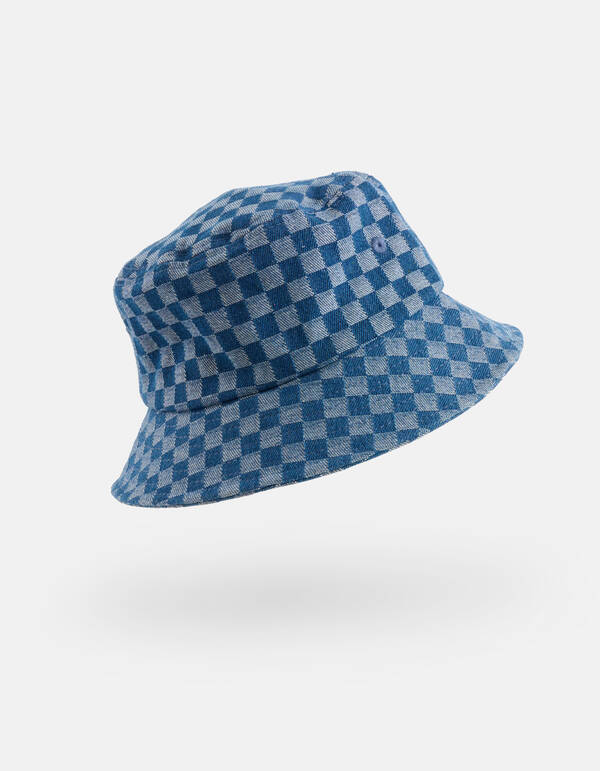 Denim Bucket Hoed Blauw SHOEBY ACCESSOIRES