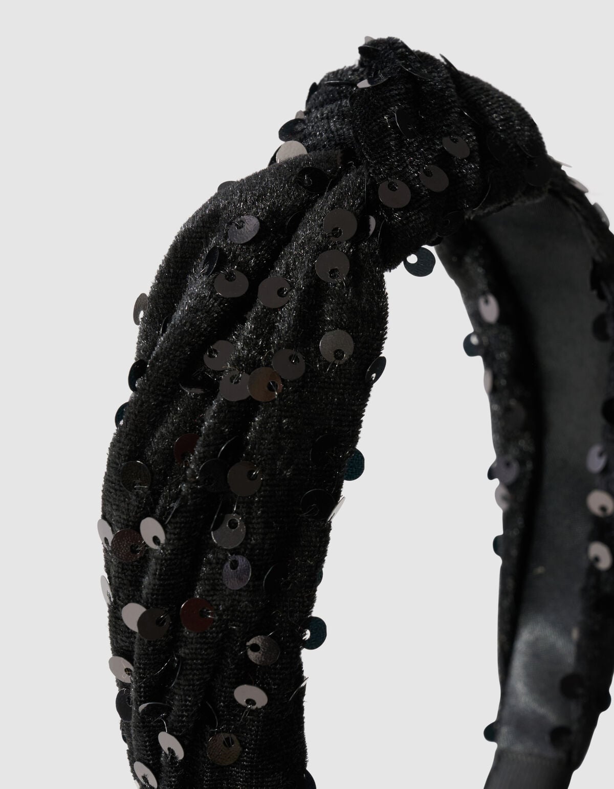 Velvet Pailletten Haarband Zwart SHOEBY ACCESSOIRES