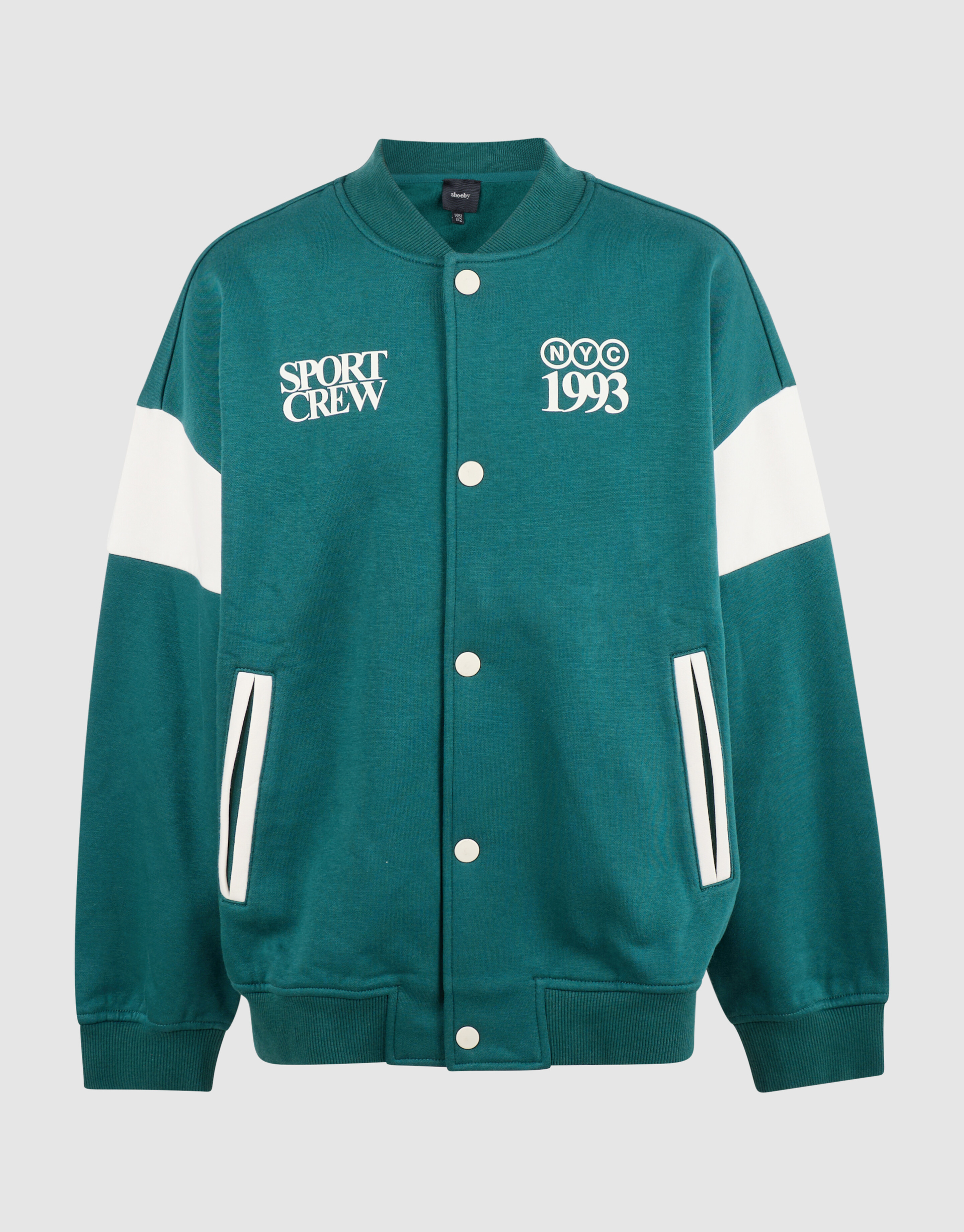 Oversized Sporty Bomber Donkergroen SHOEBY BOYS