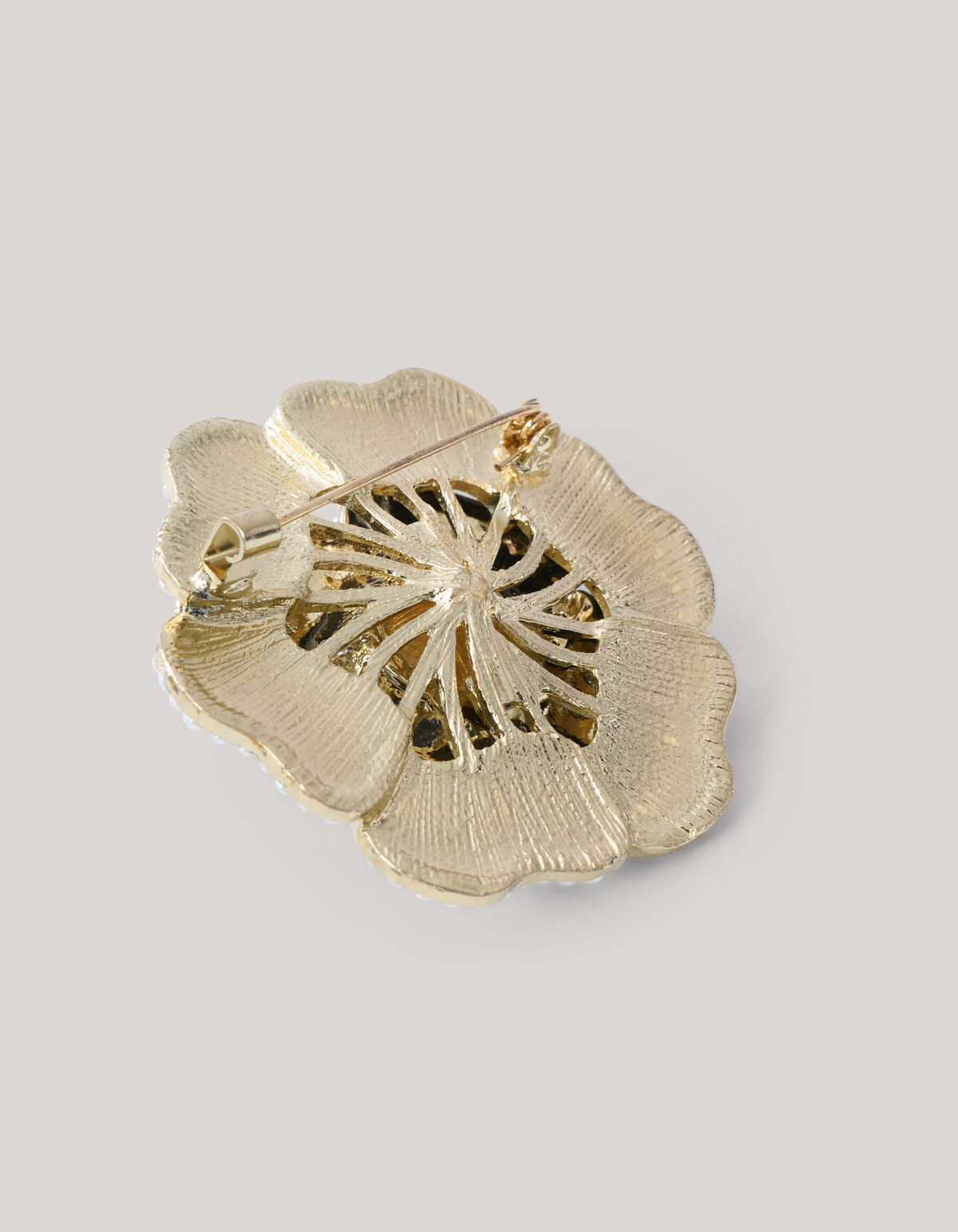 Fancy Bloem Broche Zwart SHOEBY ACCESSOIRES