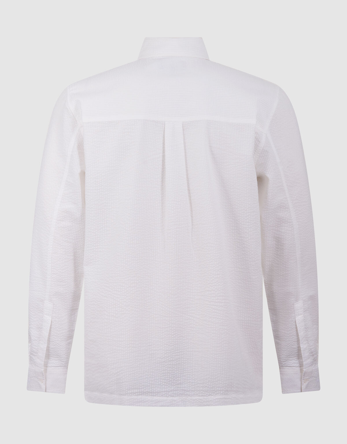 Seersucker Overhemd Wit SHOEBY MEN